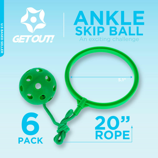 Get Out! Ankle ring and ball blue ready for coordination practice