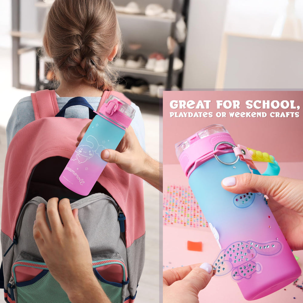 Get Trend leakproof flip-top lid and silicone ring on a kid bottle