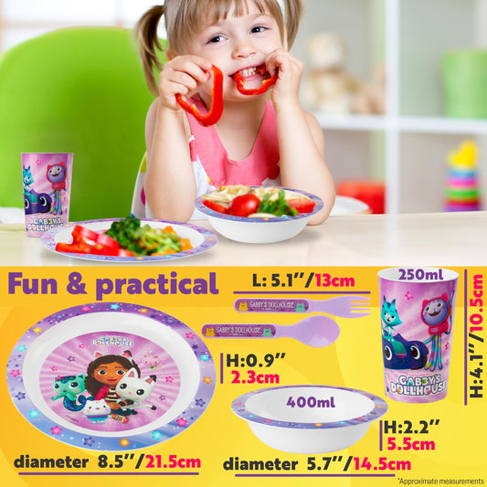 Get Trend Gabby Dollhouse dinnerware bowl with colorful character design