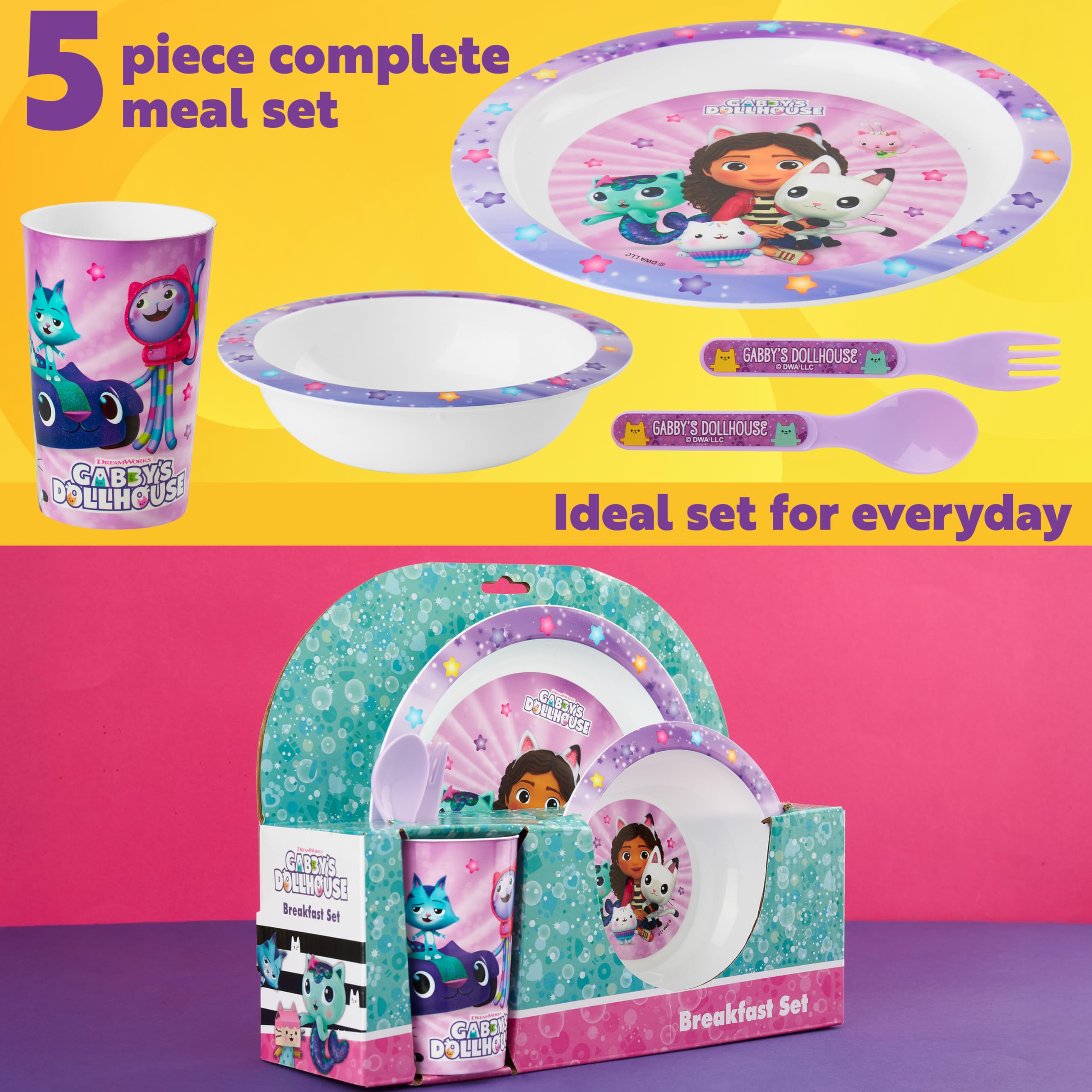 Get Trend Gabby Dollhouse dinnerware cup for kids handy on the go
