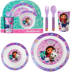 Get Trend Gabby Dollhouse dinnerware plate for kids, BPA free plastic and easy to clean