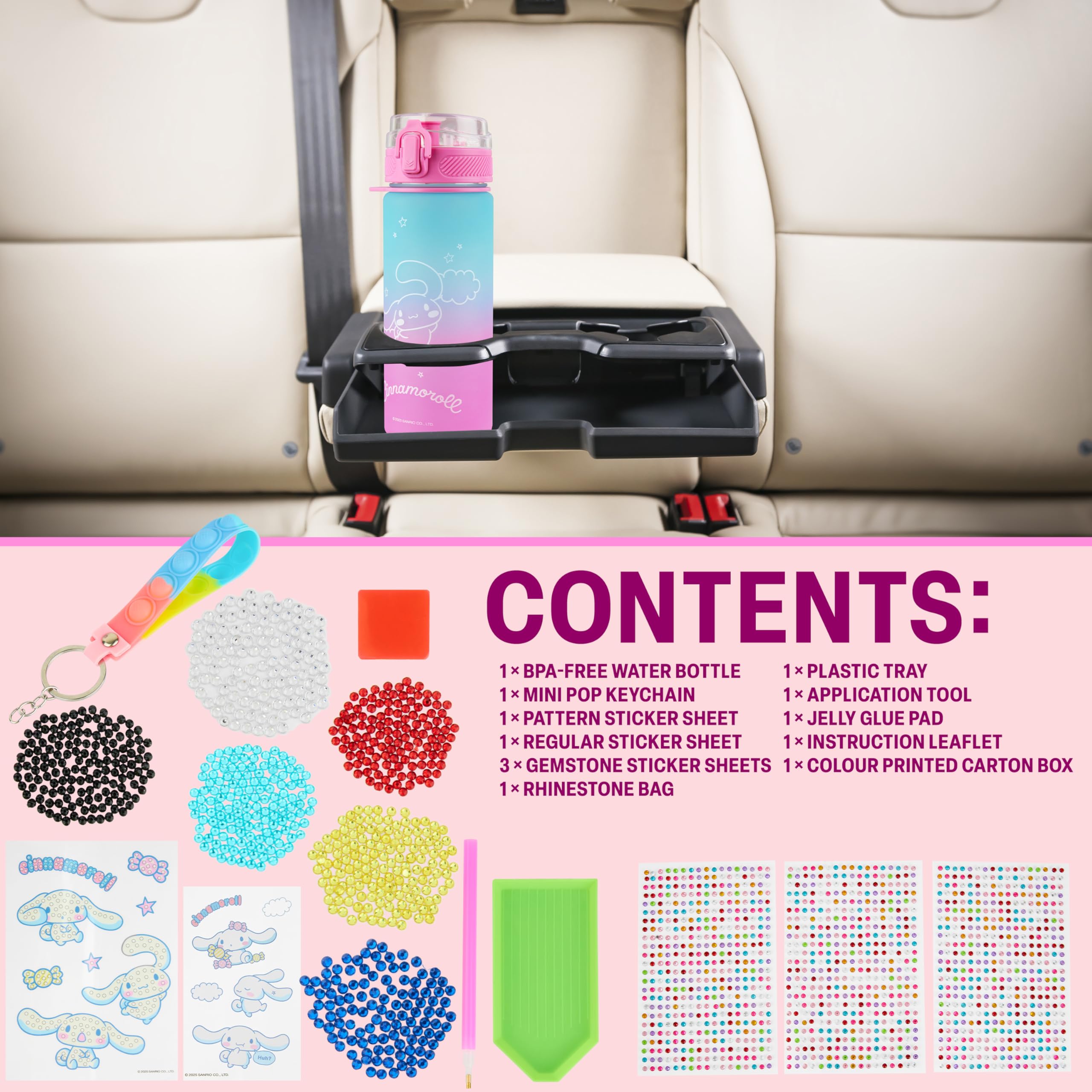 Get Trend girls craft kit with gems and jelly pad for decorating