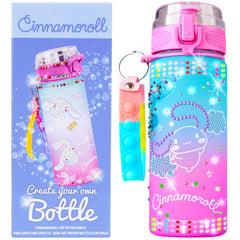 Get Trend Sanrio Hello Kitty water bottle kit with decorative stickers for personalized crafting