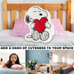 Get Trend Snoopy plush cushion care instructions: easy wash and air dry