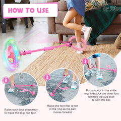 Getatoy foldable skip ball for easy transport and storage.