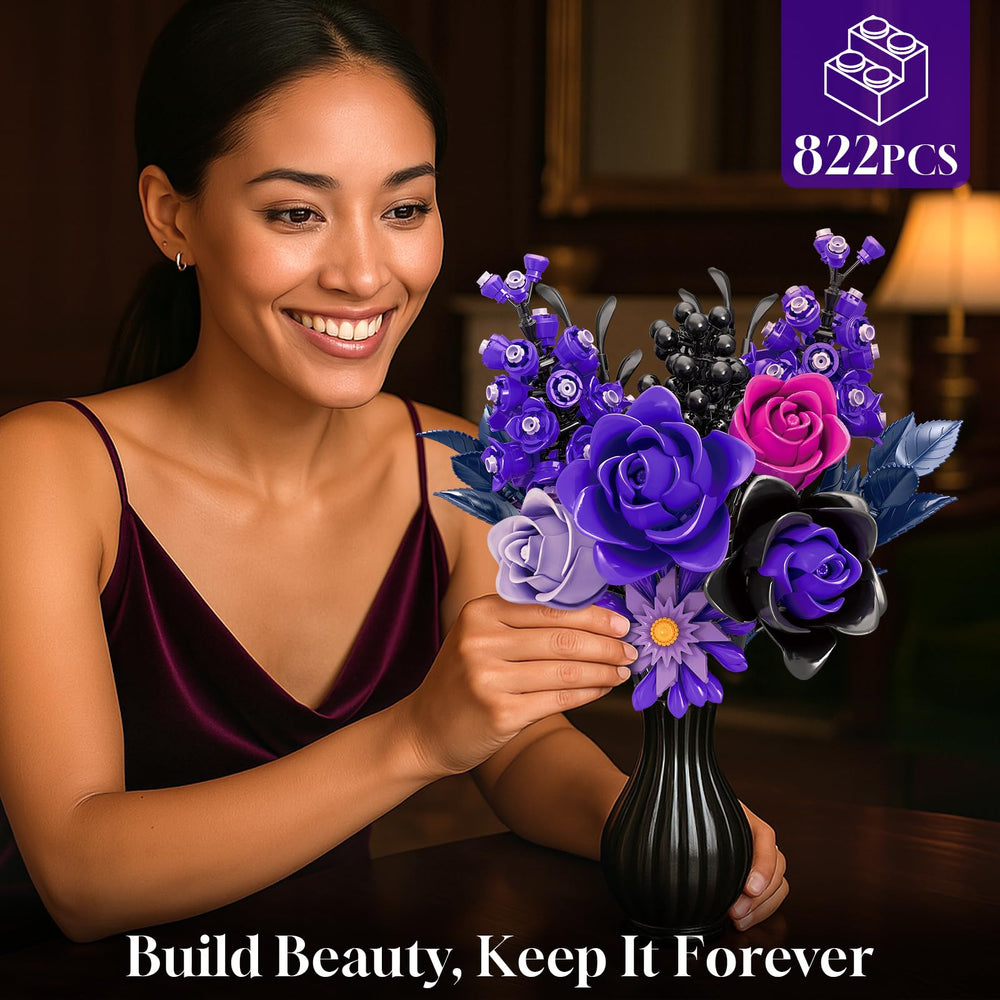 GEVINST artificial flowers collection adds gothic decor flair to living spaces.