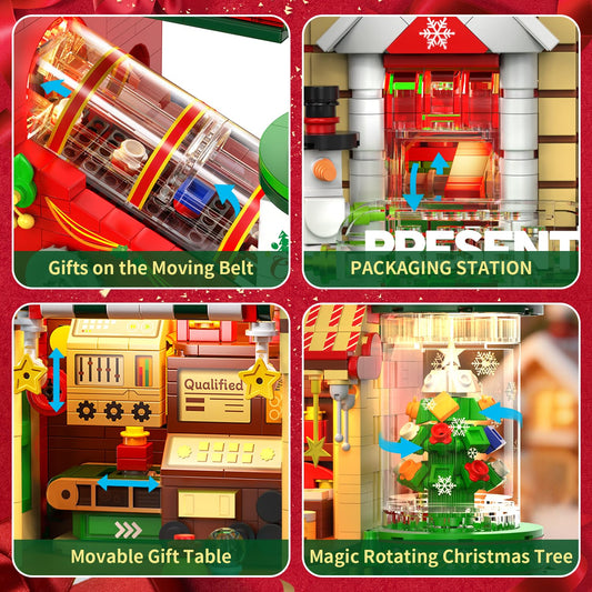 GEVINST Christmas factory-building-set-joystick-movement highlights hands-on play and kinetic fun