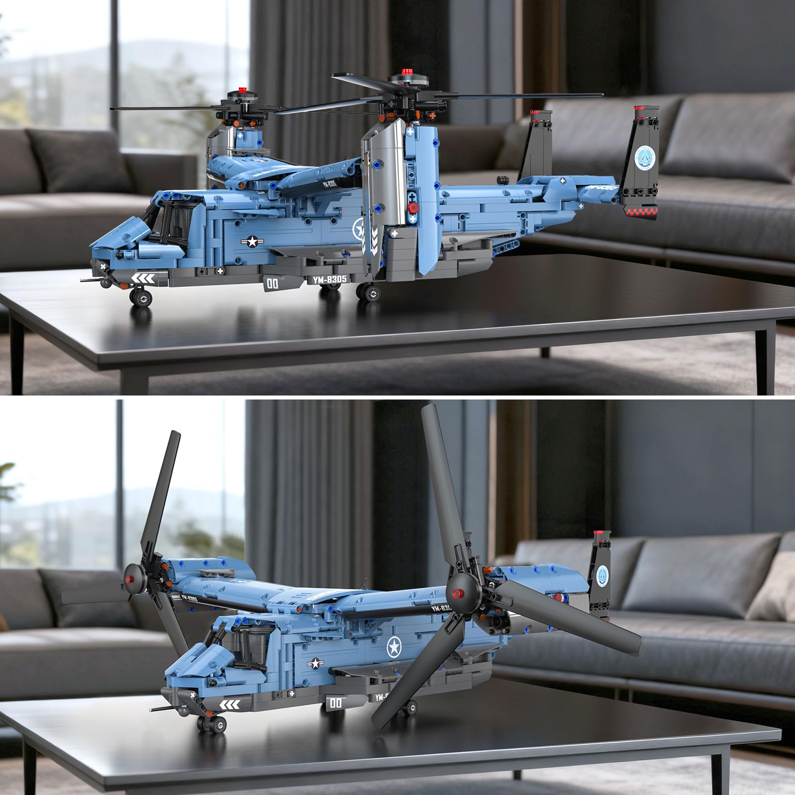 GEVINST V-22 Osprey unboxing experience reveals comprehensive parts and guide.