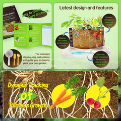 Geynaw Root Viewer Kit magnifying glass helps kids inspect roots up close.