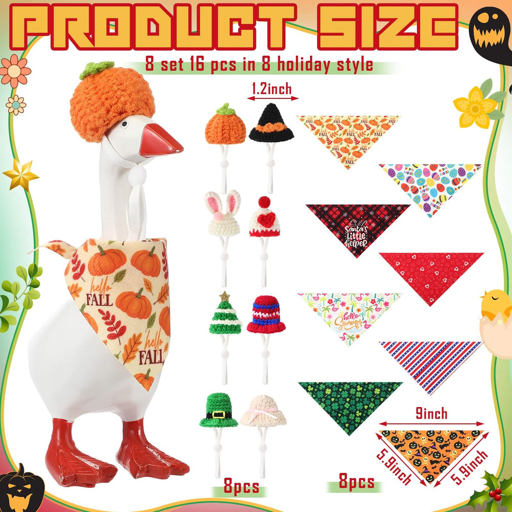 Geyoga knit bibs provide adjustable fit for 7-inch desk geese