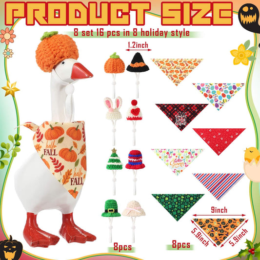 Geyoga knit bibs provide adjustable fit for 7-inch desk geese