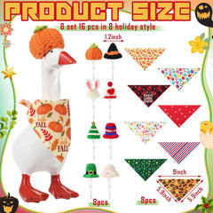 Geyoga knit bibs provide adjustable fit for 7-inch desk geese