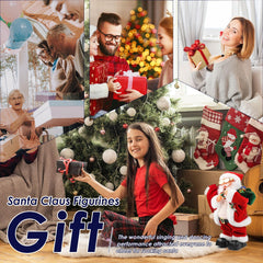 Gfilay Battery-operated Santa toy for indoor festive fun