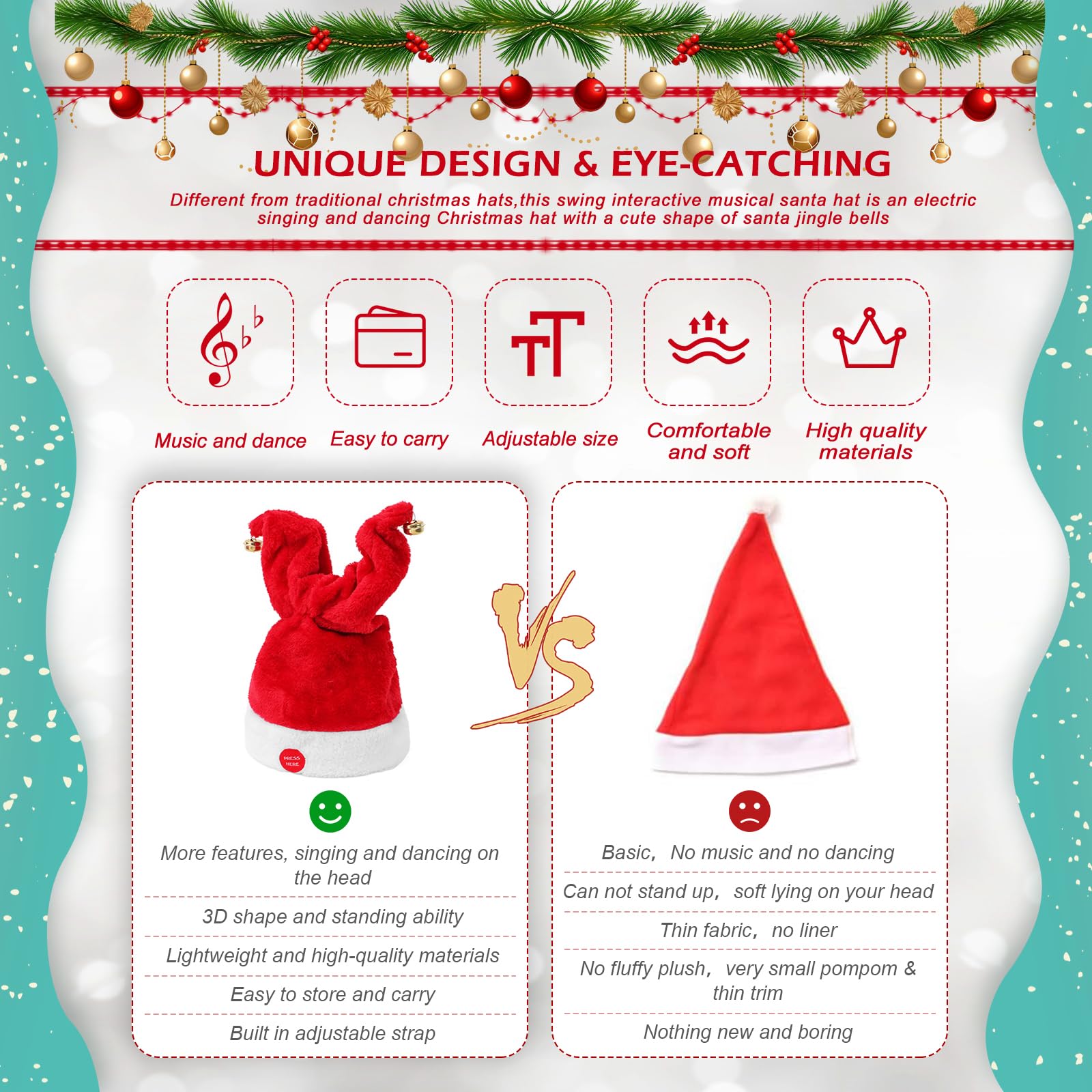 Gfilay cosplay and event Santa Hat for themed occasions.