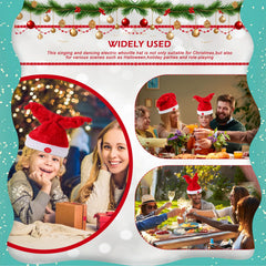 Gfilay promotions and store display holiday hat adds festive mood.