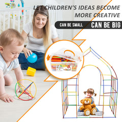 Ggiibro Straw Constructors storage box keeps pieces organized.