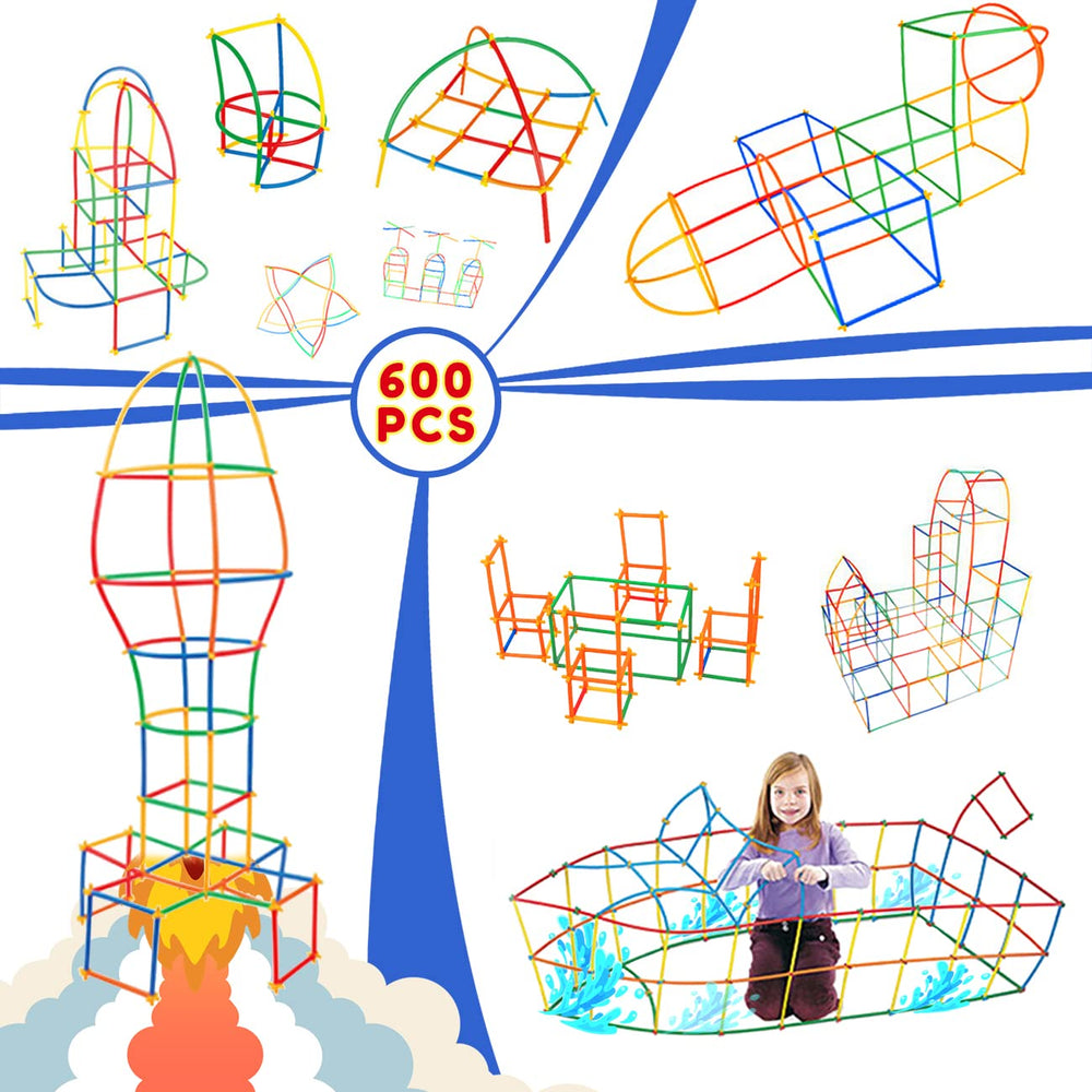 Ggiibro Straw Constructors wheels and connectors enable dynamic builds.