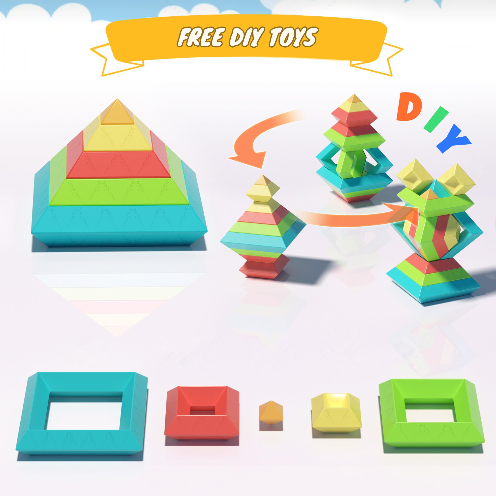 Ggiibro upgraded ABS non-toxic materials ensure safe, durable playtime.