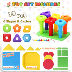 Ggiibro colorful nails and shapes enhance pattern design and color matching
