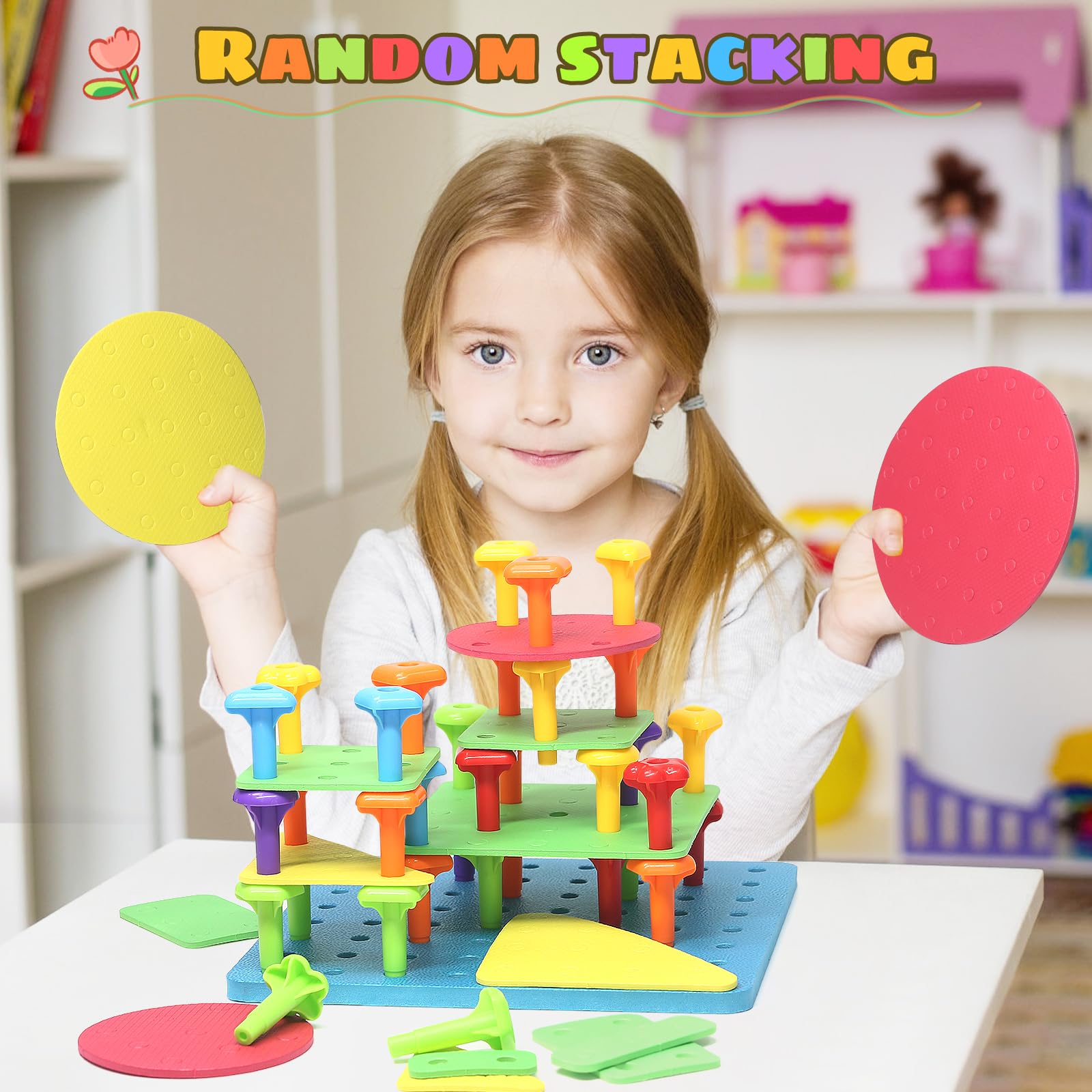 Ggiibro safe plastic construction with rounded edges for kid-friendly play