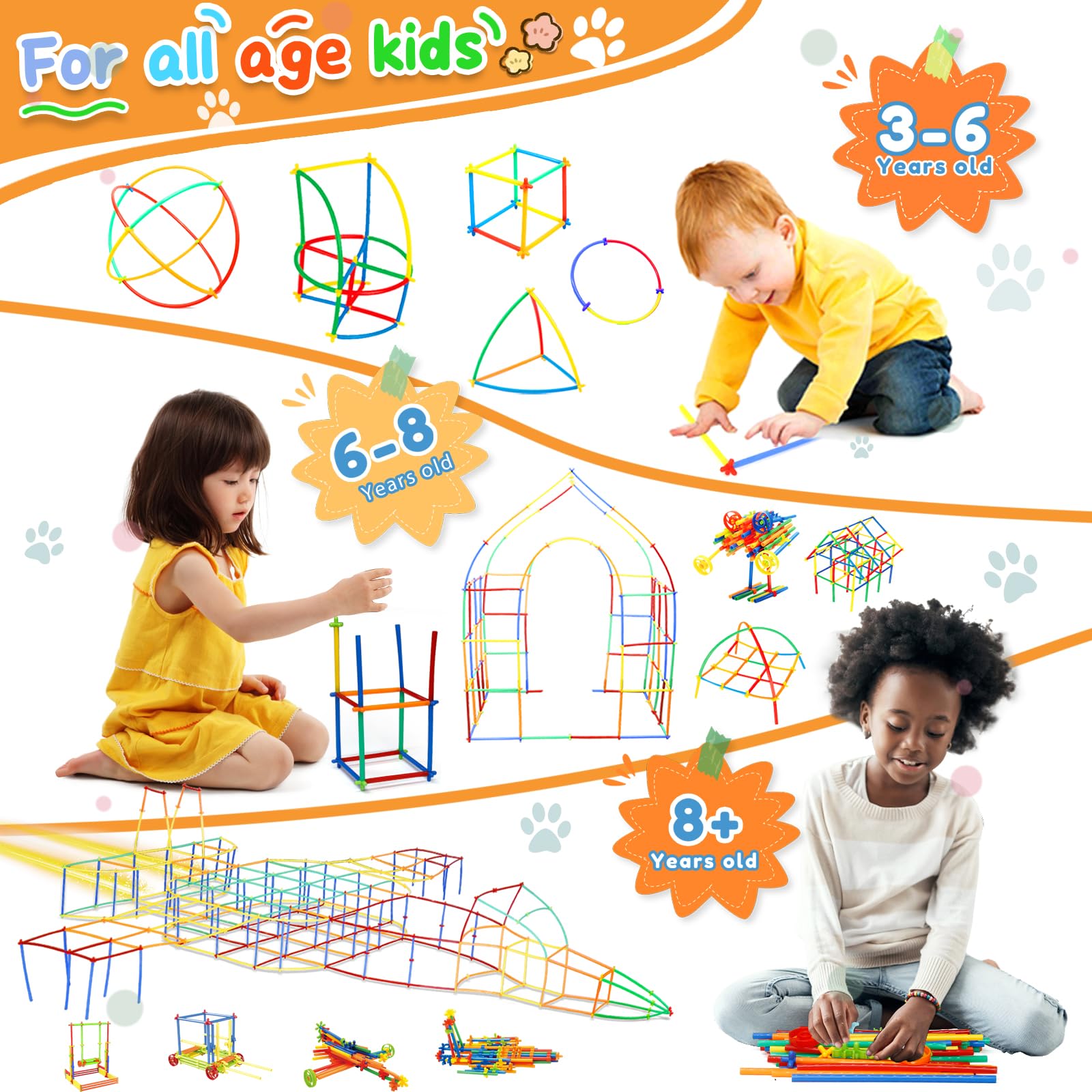 Ggiibro Straw Constructor cars showcase modular play for engineering exploration.