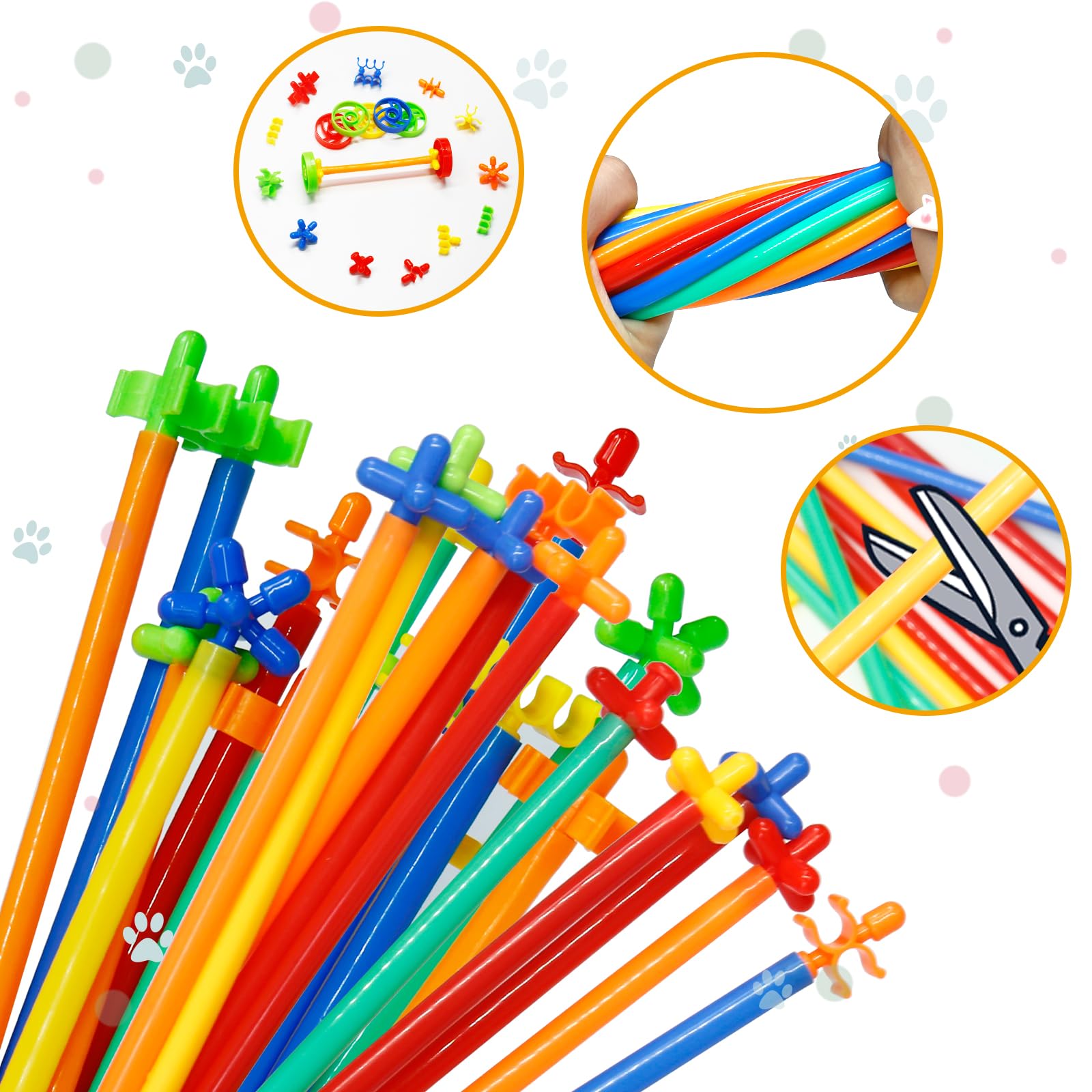 Ggiibro Straw Constructor castle and robot builds spark creativity and problem solving.