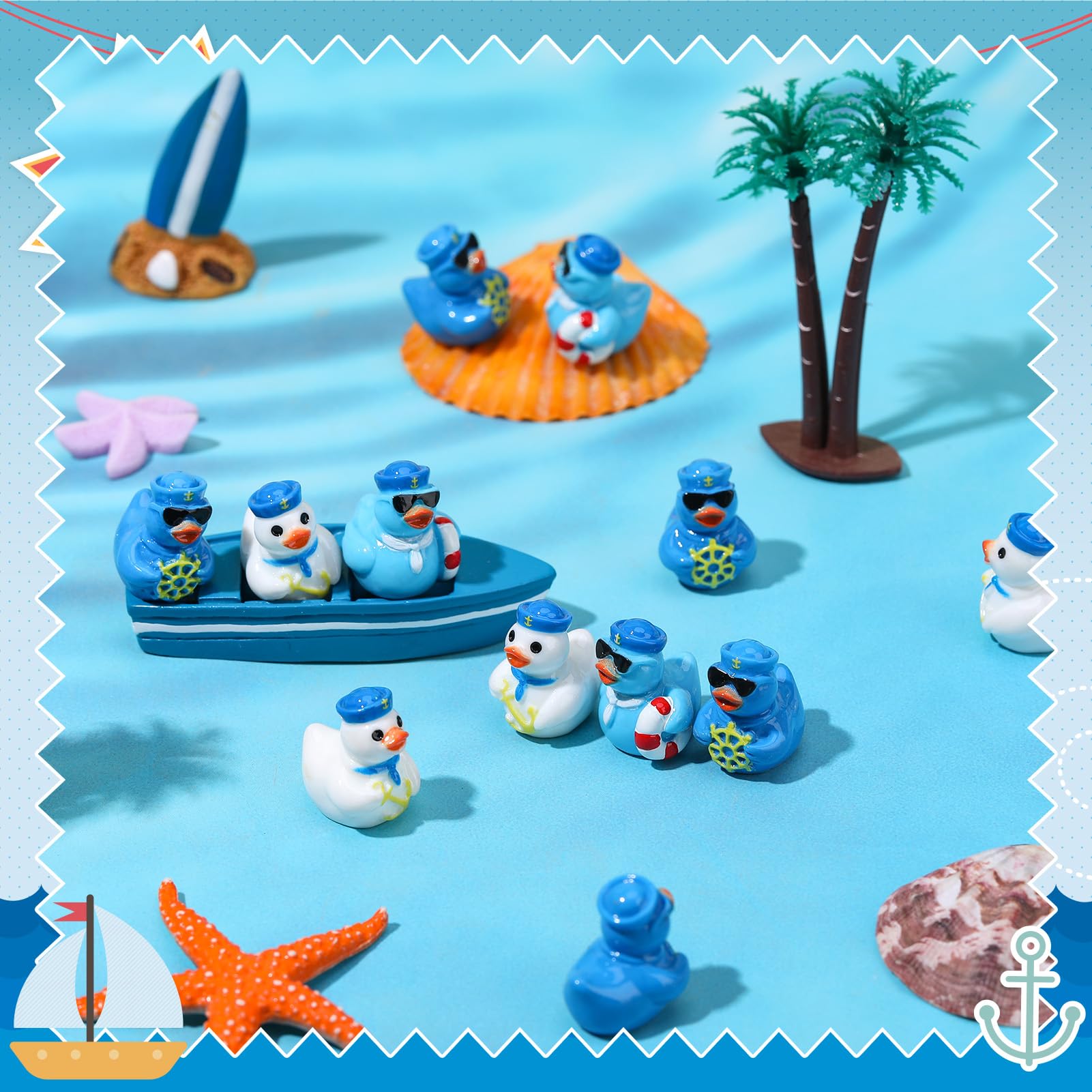 GGSTDDUP resin sailor duck showcases durable nautical decor for shelves.