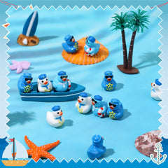 GGSTDDUP resin sailor duck showcases durable nautical decor for shelves.