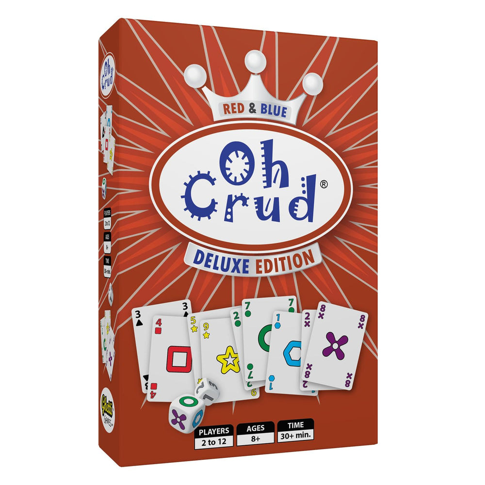 GhettiGames Oh Crud Deluxe red and blue deck ready for flexible group play.