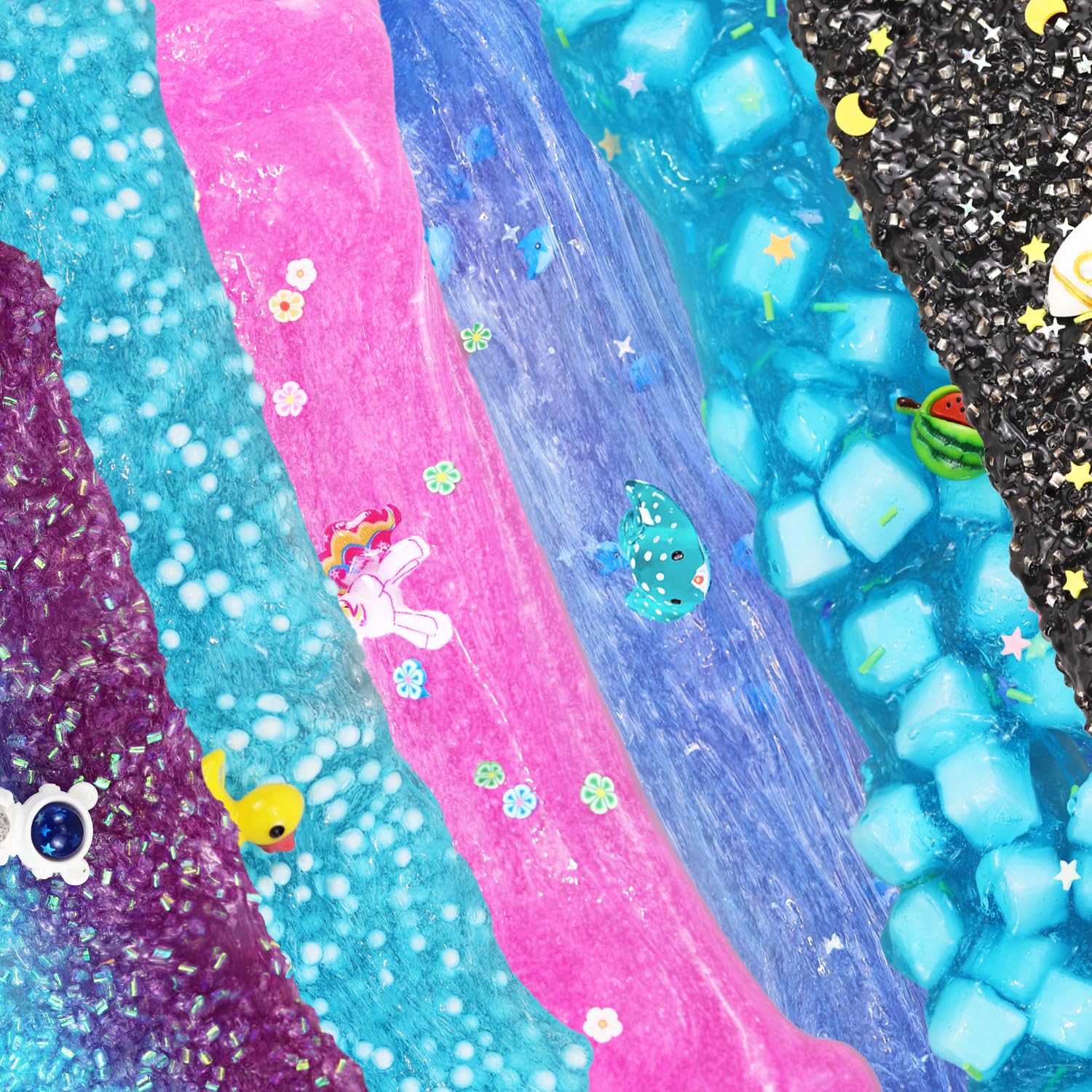 GHFEOOHN easy storage slime containers help keep slime fresh when stored.