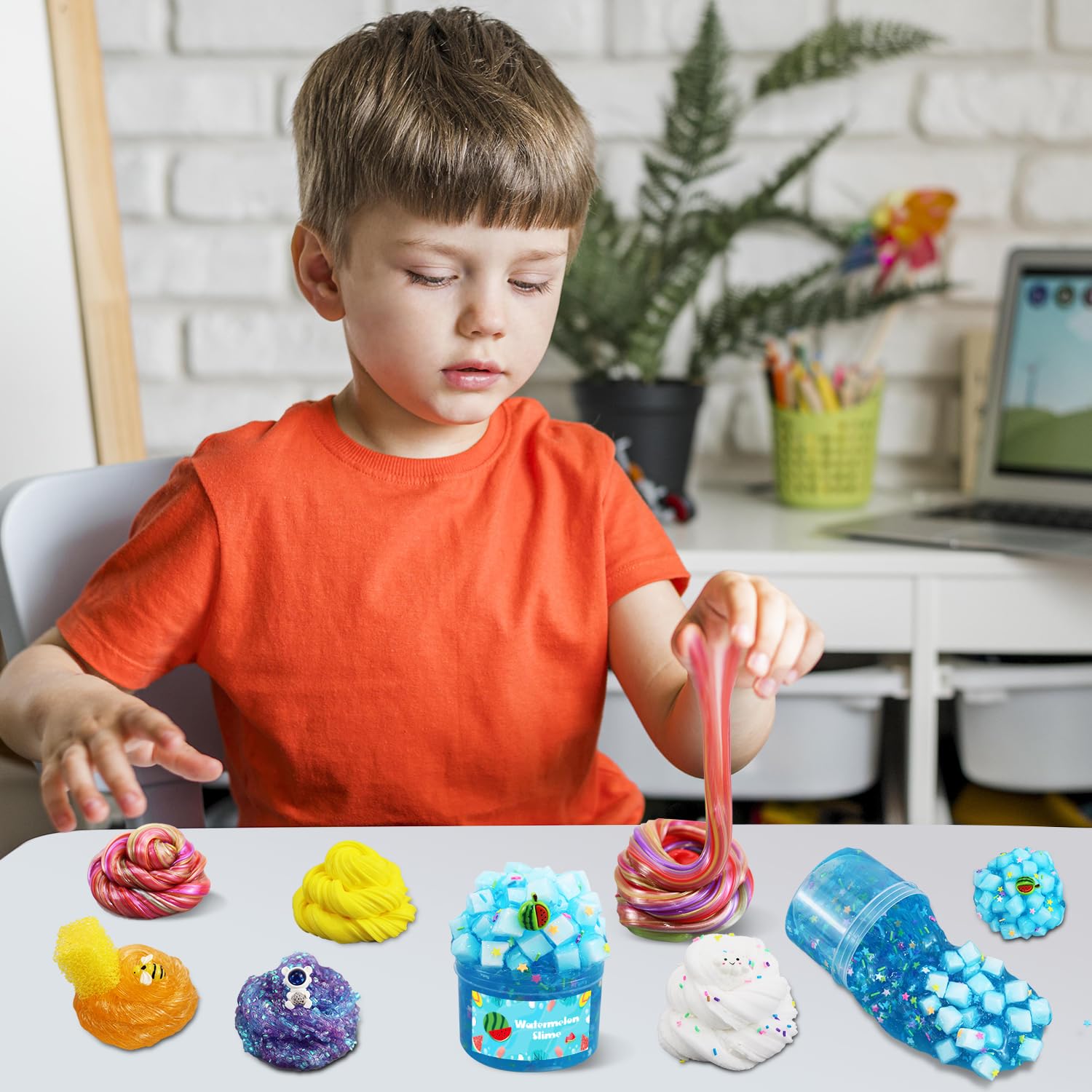 GHFEOOHN kids party favors and Easter basket slime for colorful play
