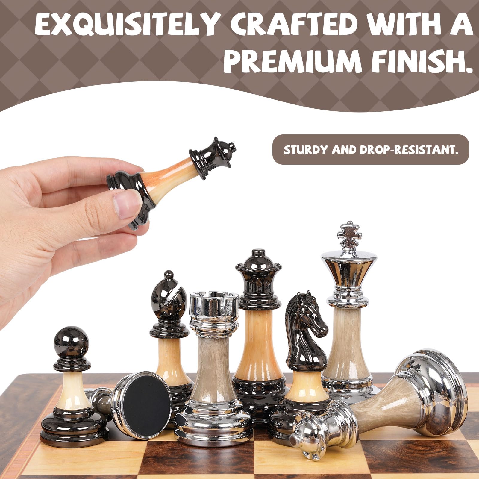 GHOOI two extra queens included for smooth pawn promotions during games