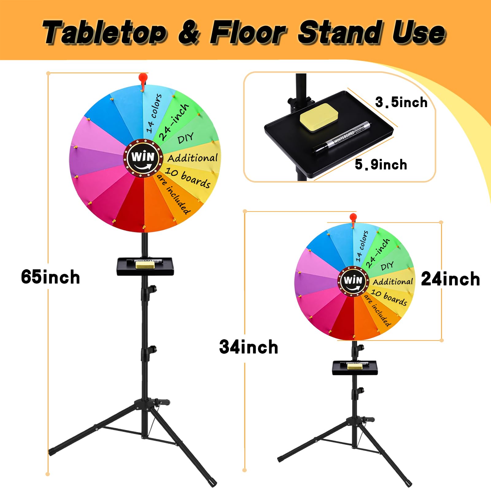 GHOSOONE 14 color sectors enable quick prize identification