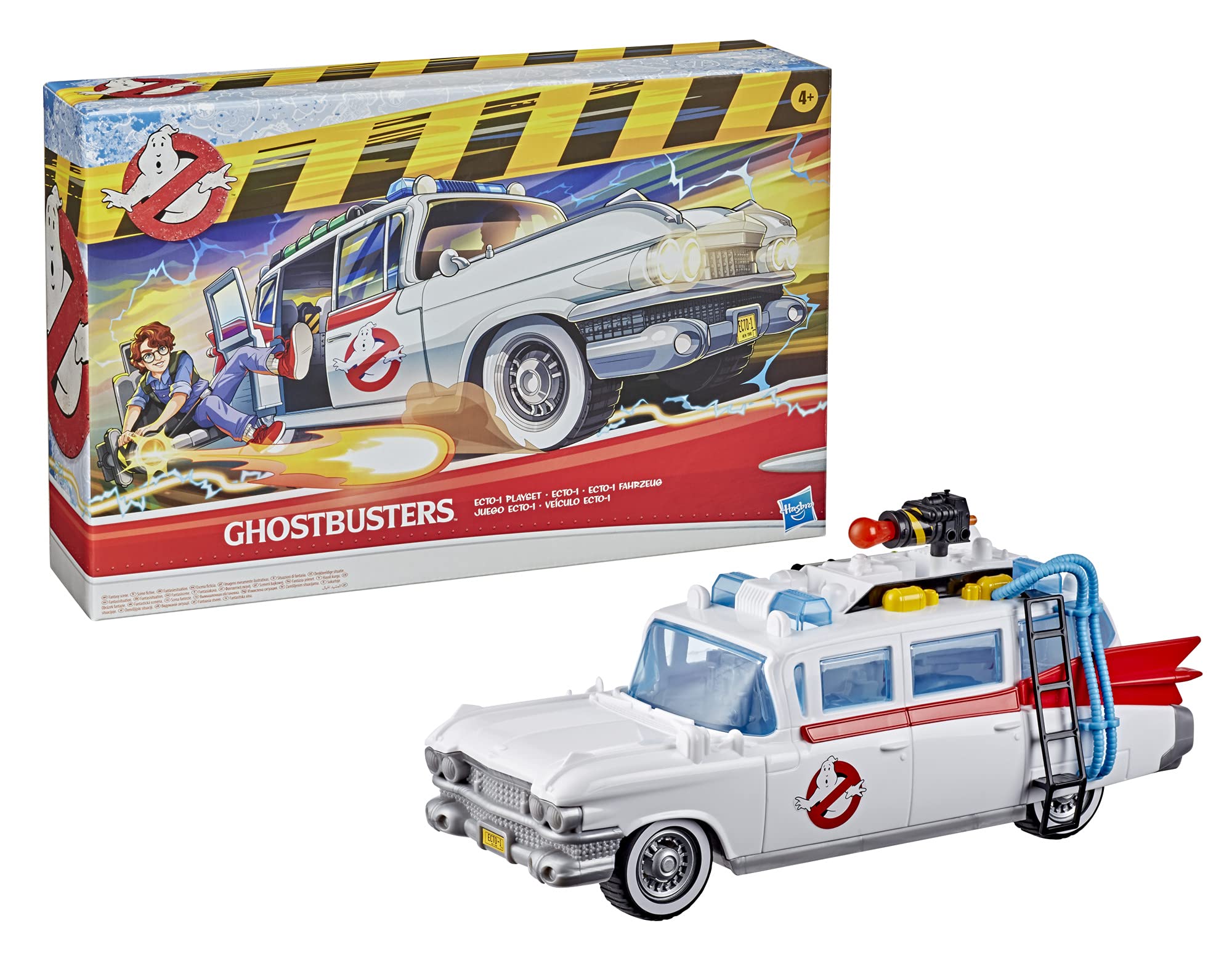 Ghostbusters Ecto-1 compatible with figures to build a team.