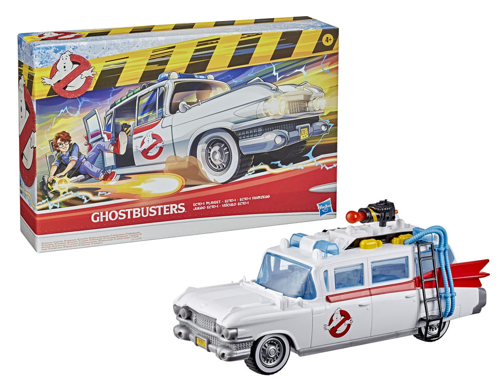 Ghostbusters Ecto-1 compatible with figures to build a team.