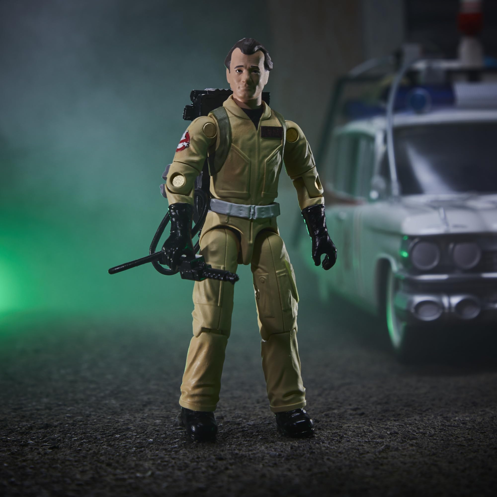 Ghostbusters Ray Stantz figure, 3.75-inch display-ready collectible.