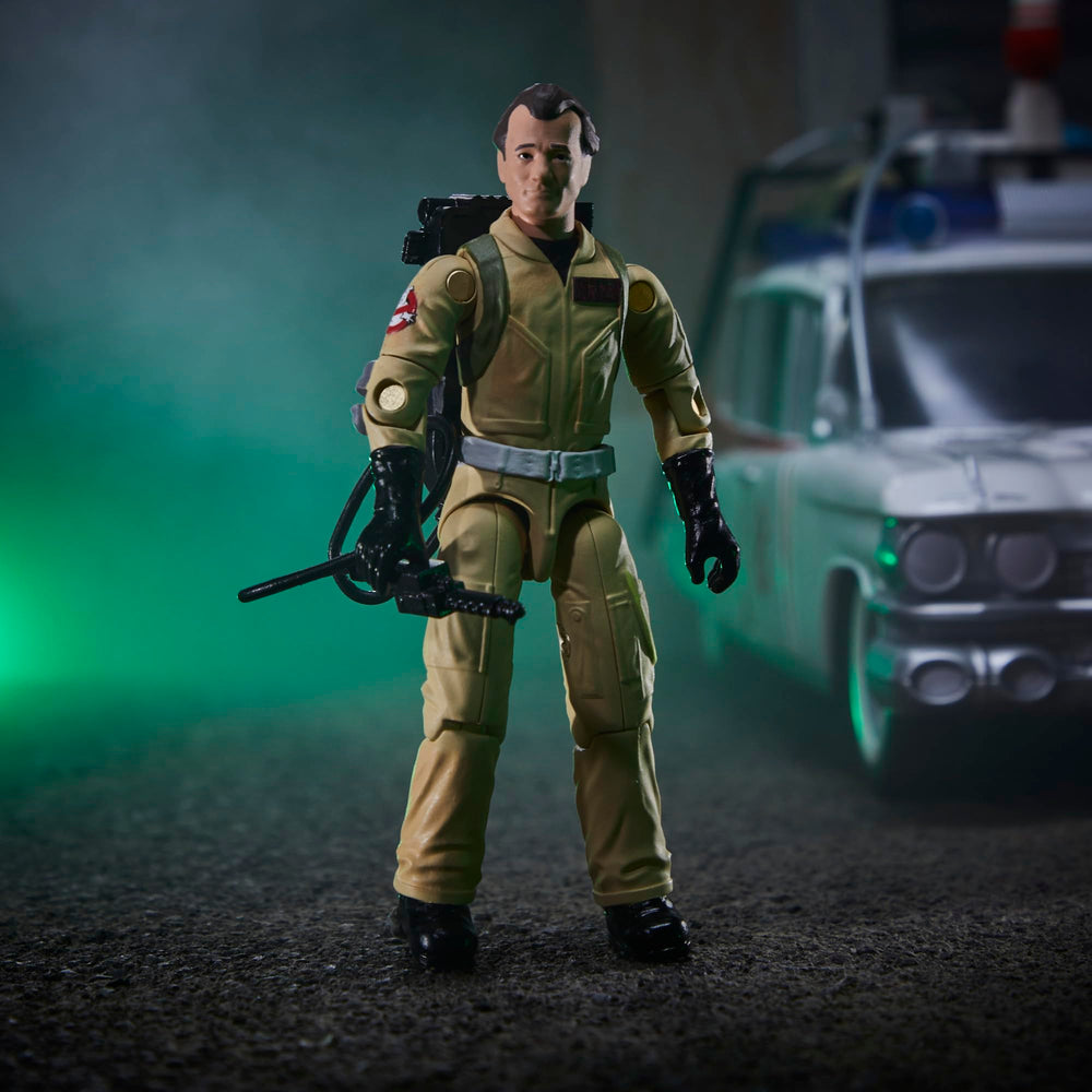 Ghostbusters Ray Stantz figure, 3.75-inch display-ready collectible.