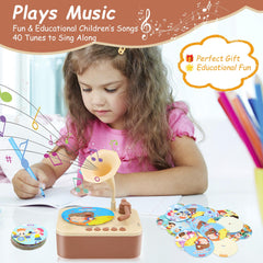 Ghousetec Kids Phonograph safety-first design with rounded edges for safe play.