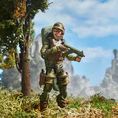 G.I. Joe 60th Anniversary sniper in diorama pose for action scenes.