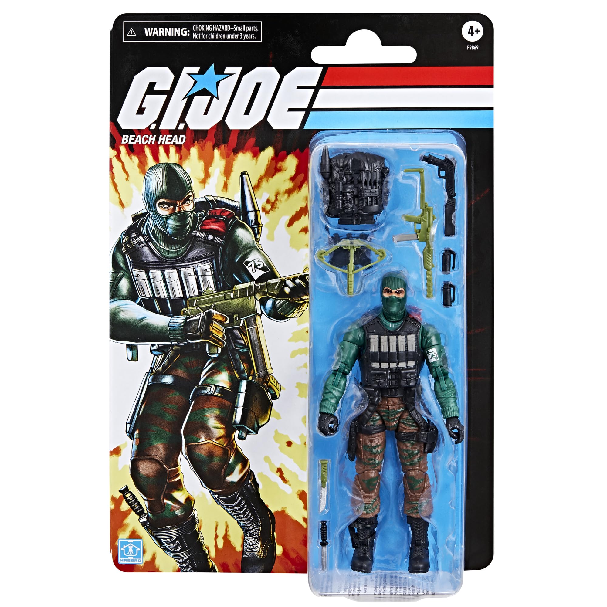 Beach Head figure with crossbow for dynamic action dioramas