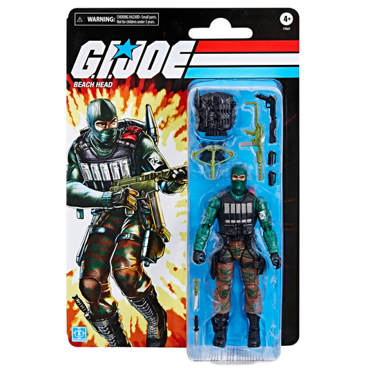 Beach Head figure with crossbow for dynamic action dioramas