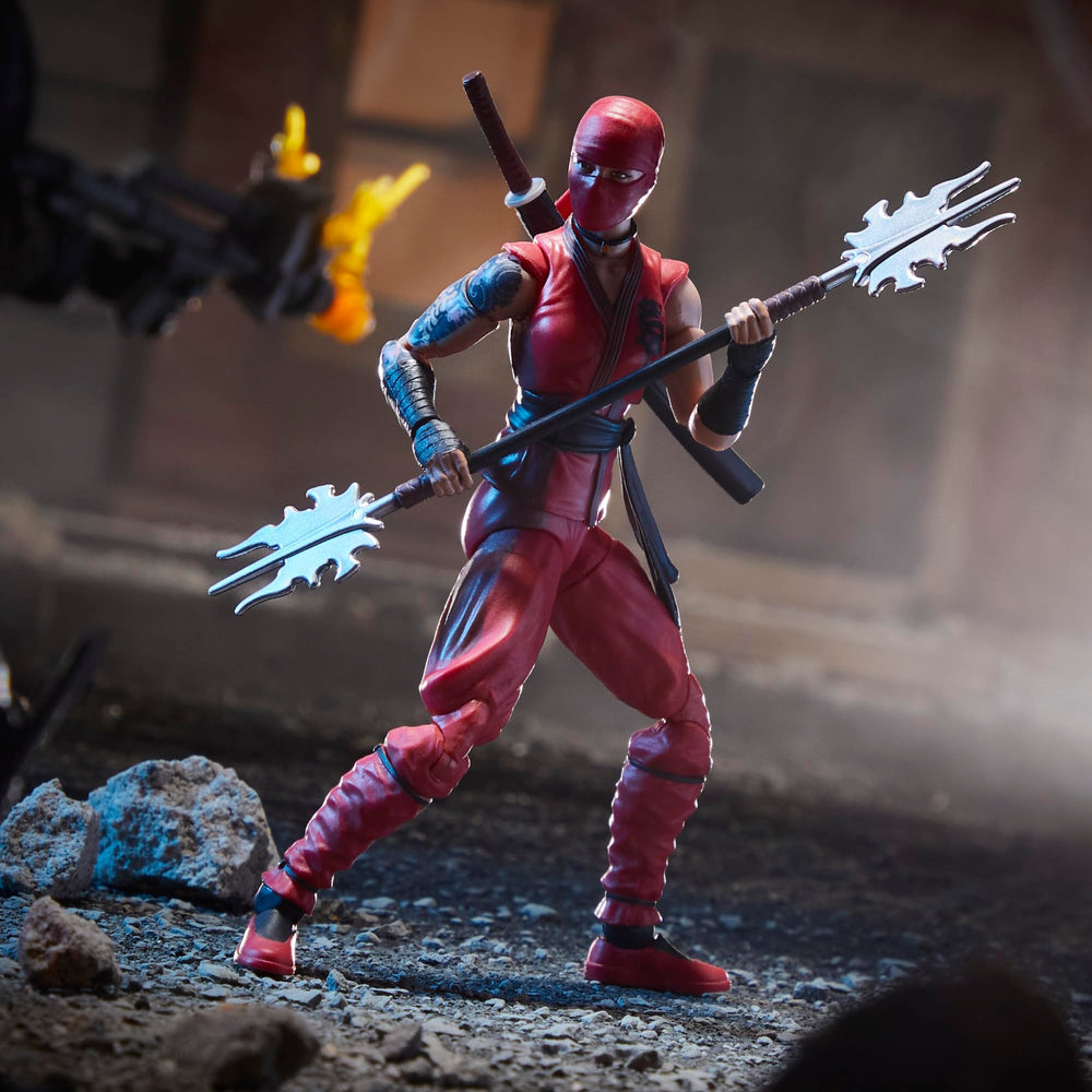 G.I. Joe Classified Kim Jinx Arashikage katana with scabbard for ready display.