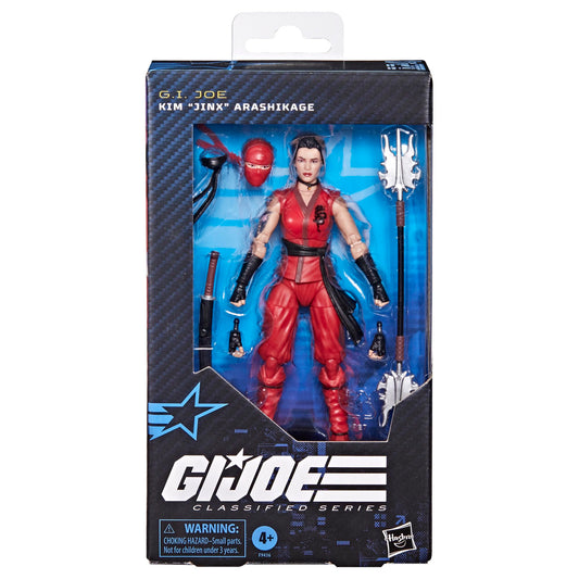 G.I. Joe Classified Kim Jinx Arashikage figure, side angle for diorama setups.