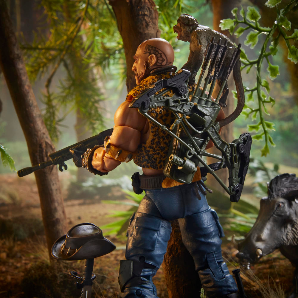 Machete with wrist attachment showcases updated Dreadnok gear in displays.