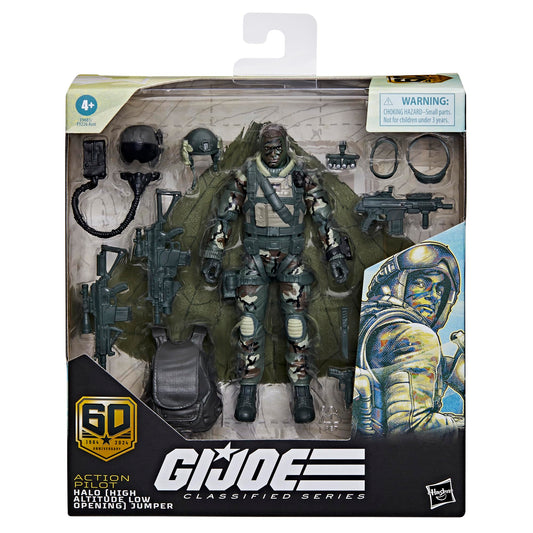 Halo Jumper parachute accessory for dramatic action and display purposes