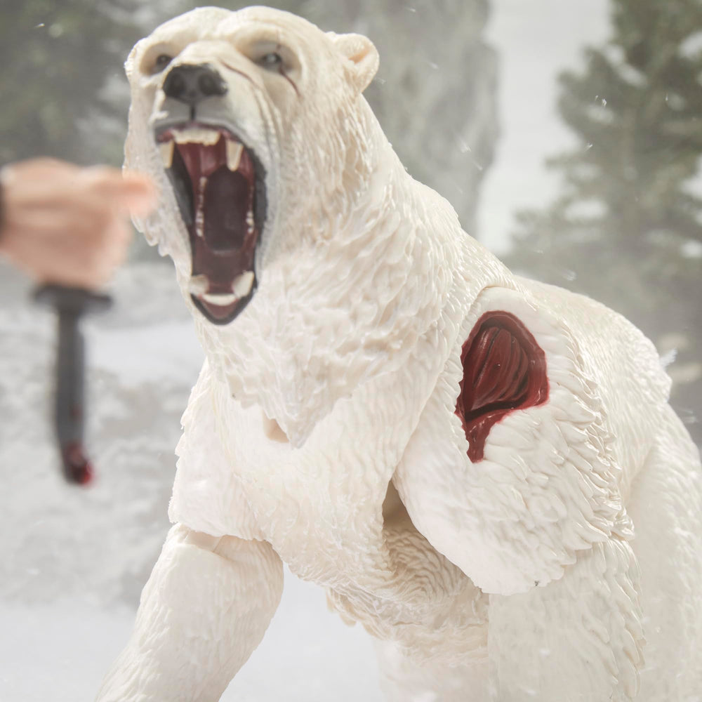 Bear trap with chain accessory for action-ready setups.
