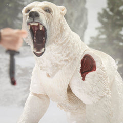 Bear trap with chain accessory for action-ready setups.