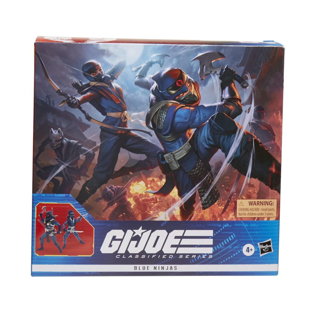 G.I. Joe Classified Blue Ninjas 2-Pack with ninja weapons for immersive play.