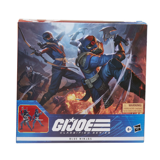 G.I. Joe Classified Blue Ninjas 2-Pack with ninja weapons for immersive play.