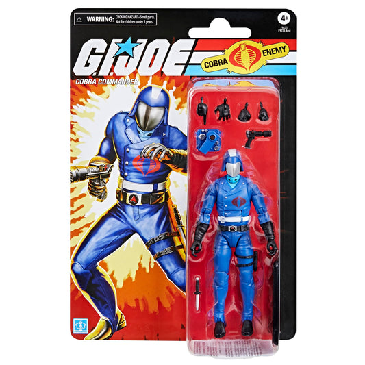 Cobra Commander action pose highlights articulation for dynamic dioramas.